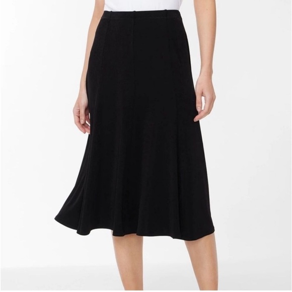 Chico's Dresses & Skirts - Chico's Travelers Classic Jordan Minimalist
Midi Swing Skirt in Black
